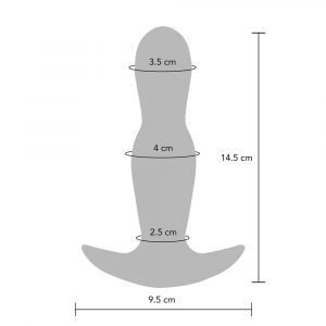 ToyJoy Buttocks The Stout Inflatable and Vibrating Buttplug