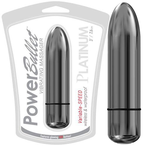 Power Bullet Platinum Silver Mini Vibe