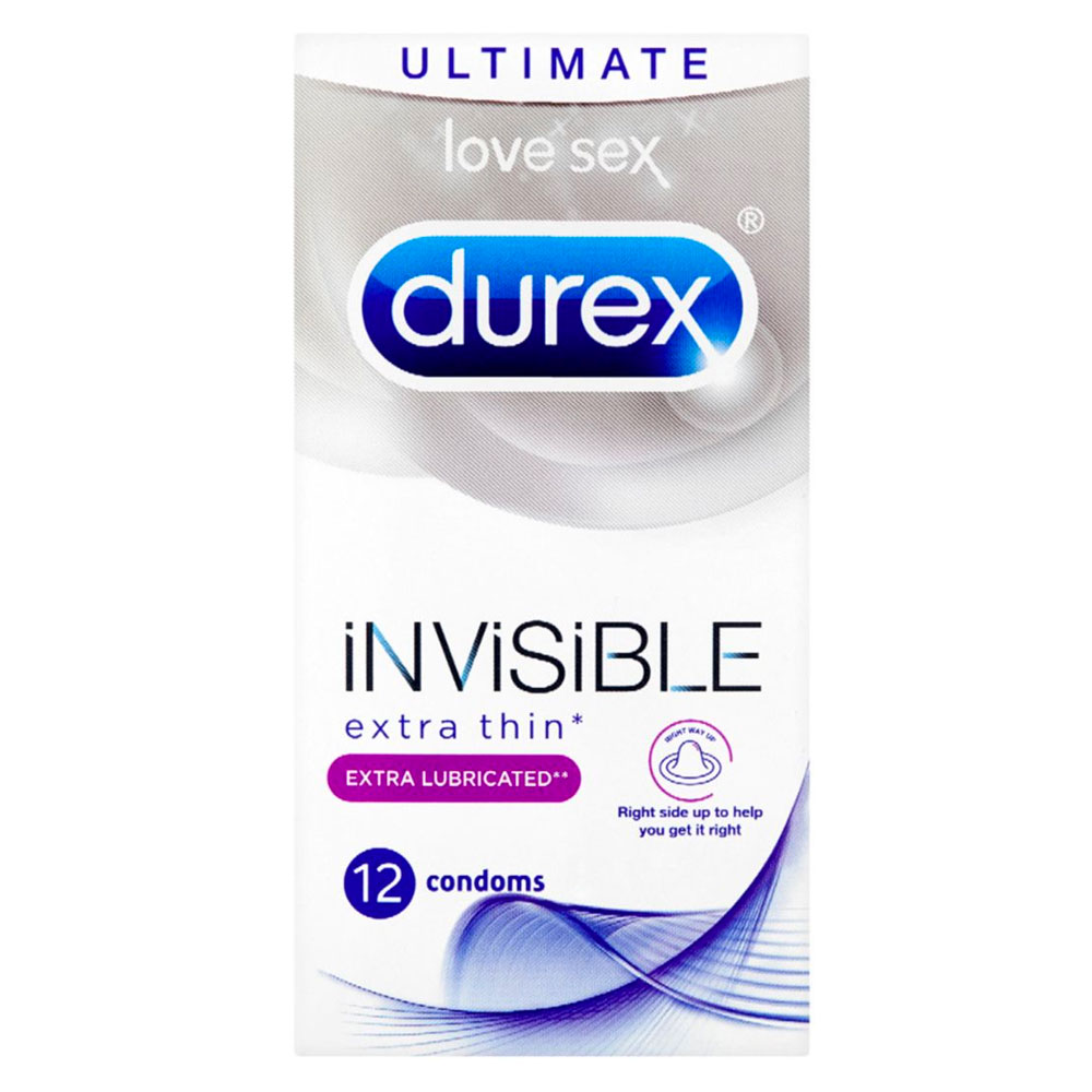 Durex Invisible Extra Lubricated 12 Pack