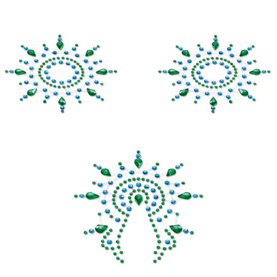 Petits Joujoux Gloria Green Nipple And Vagina Pasties