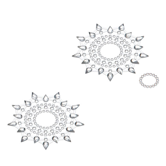 Silver Nipple/Belly Button Pasties